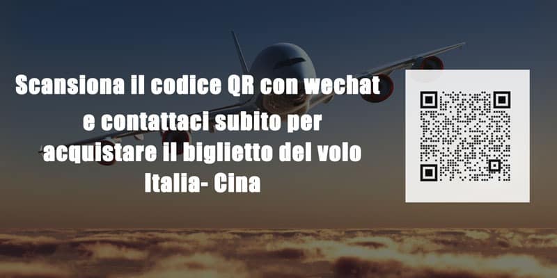 voli diretti italia cina 2021 prenotazione