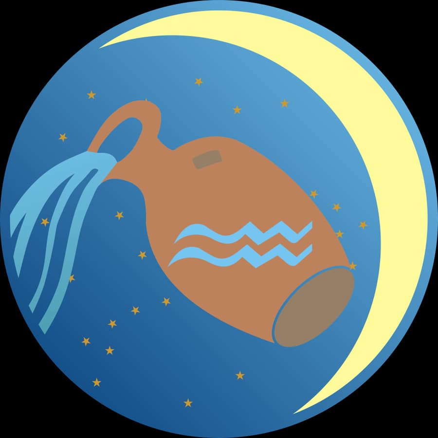 Luna in Acquario